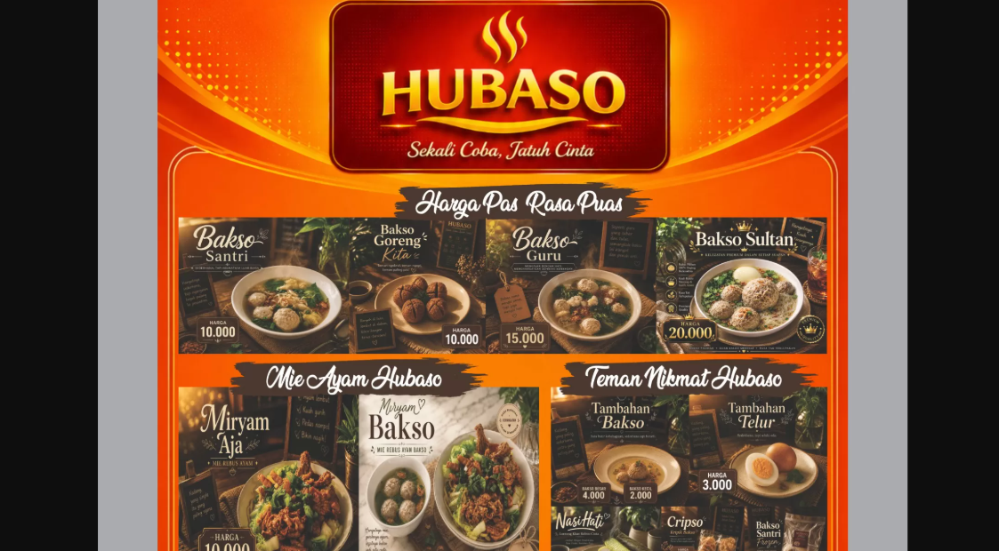 Warung atau Restoran? HUBASO Ciwaringin Tawarkan Bakso Premium untuk Semua Kalangan